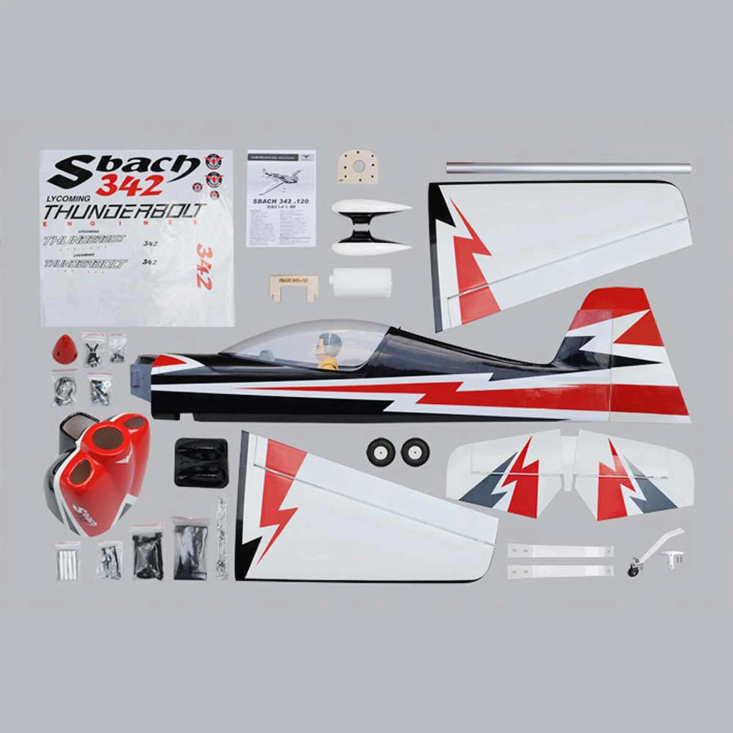 Phoenix Model 1/4 Sbach 342 1.20 GP EP ARF 65.5" - SCRATCH & DENT - Image 2