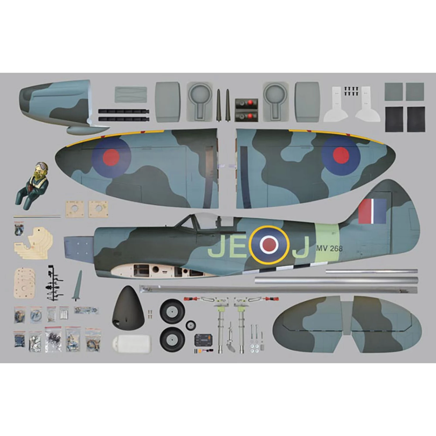 Phoenix Model 1:4 3/4 Spitfire 50-61cc Electric/Gas ARF - Image 3